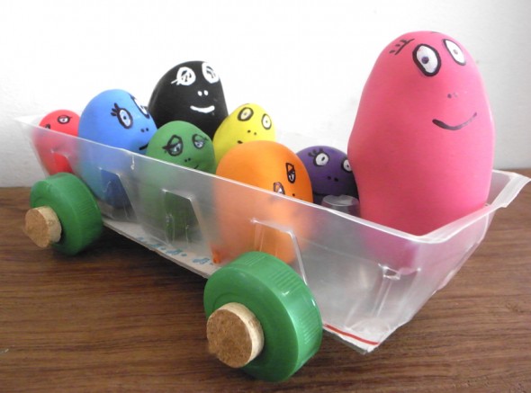 El coche de los Barbapapá