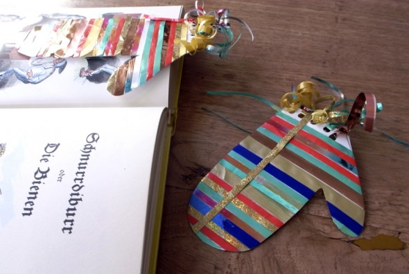 Marcapáginas de cintas de regalo