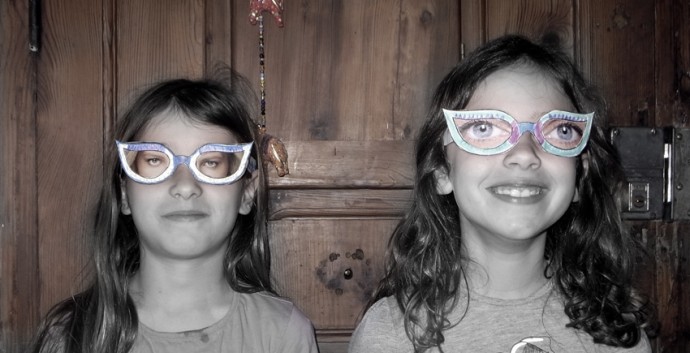 Gafas con ojos de revista