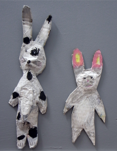 Cardboard bunnies