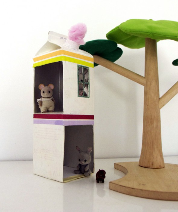 Juice carton house
