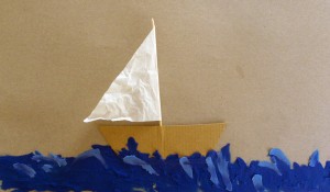 Barco en un mar de plastilina