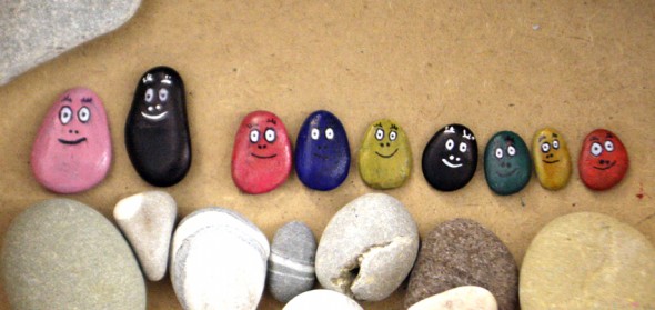 Imanes de piedra Barbapapá