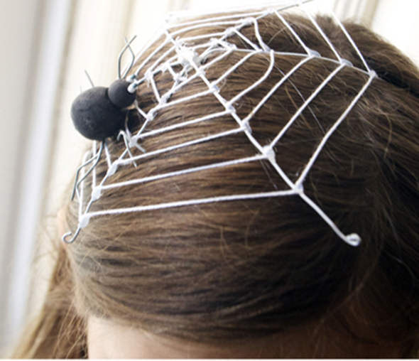 Diadema de telaraña para Halloween