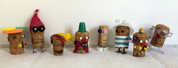Figuras locas de corcho