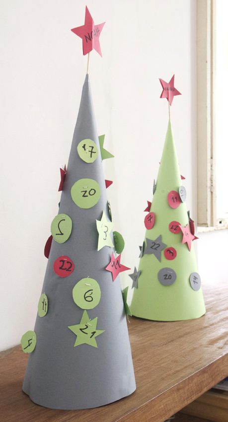 Calendario adviento Advent calendars  Adventkalender kids niños kinder karton cardboard carton
