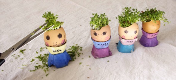 eierköpfe beobachten pflanzen kinder spass basteln huevo plantas corte de pelo Haarschnitt jugar diversión niños egg heads plants kids fun.jpg haircut