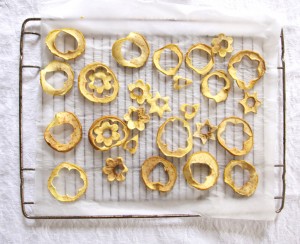 Formas de manzana seca
