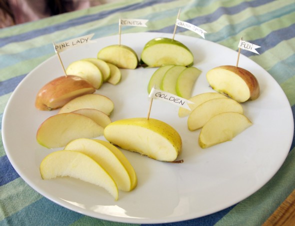 Adivinar manzanas por el sabor