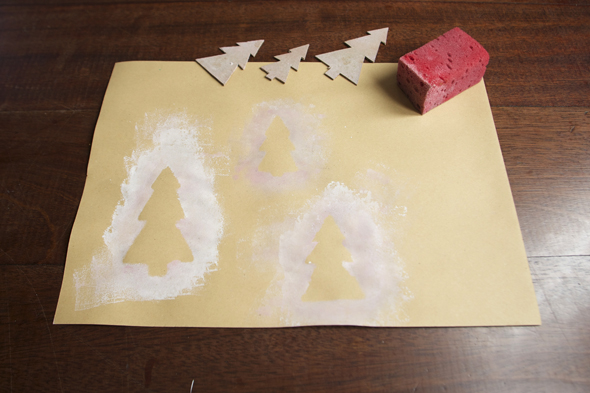 Sponged gift wrap