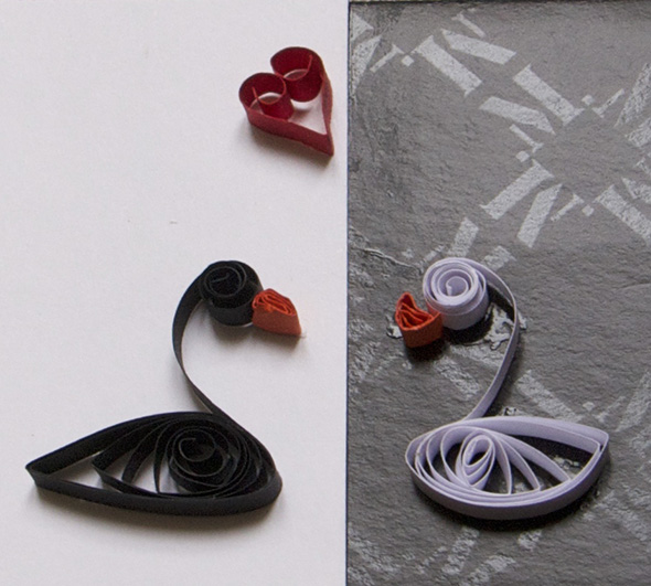 Erste Quilling-Versuche