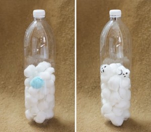 Schnee in der Flasche