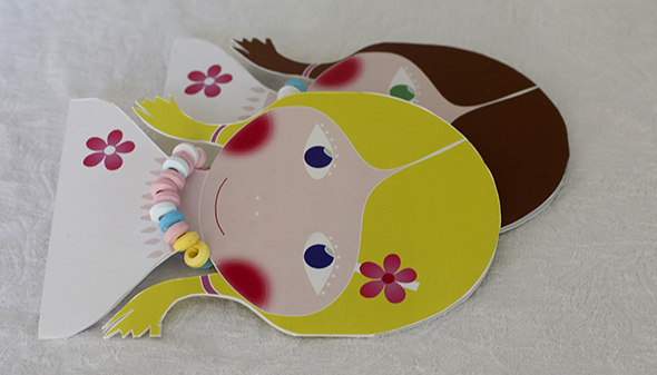 Candy necklace invitation