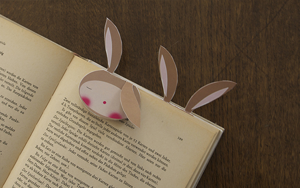 hasen lesezeichen bunny kids rabbit conejo bookmark marca paginas free printable download gratis imprimir drucken