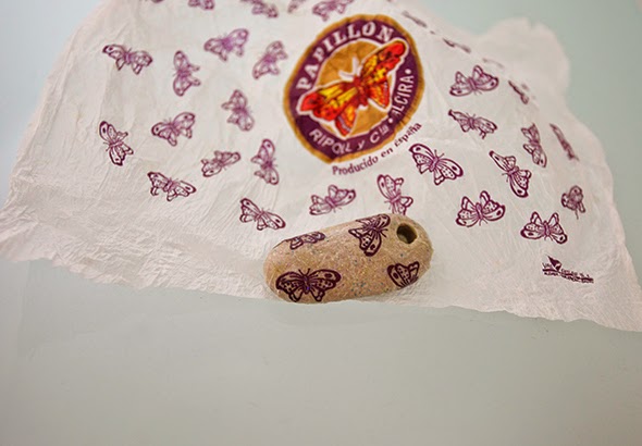 Decoupage stones