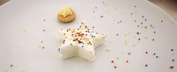 Postre de estrella Michelin