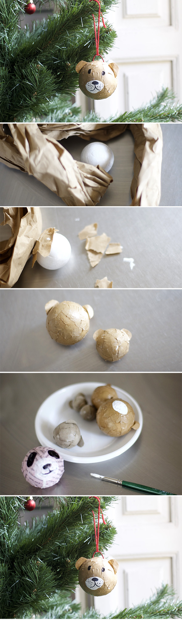 weihnachtskugel craft basteln manualidad easy einfach simple bolas de Navidad Christmas balls