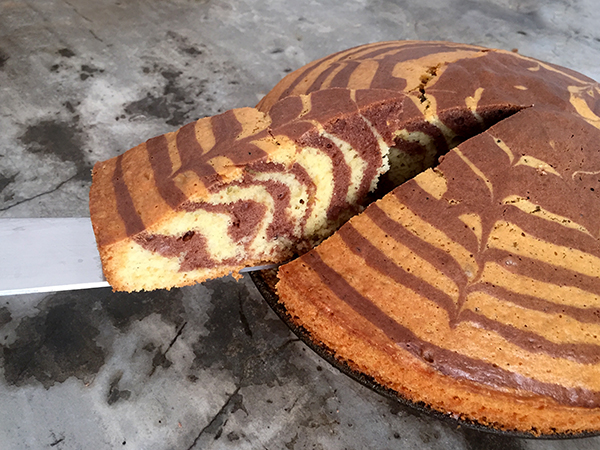 Bizcocho cebra