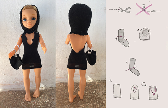 Fashion Socks III: evening dress
