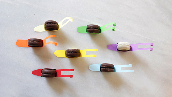 filipinos kekse galletas schnecke snail caracol paper papel papier deko deco tisch table mesa kids kind nino