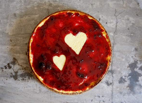 Valentins-Käsekuchen