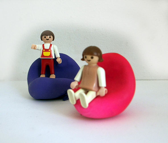 Miniature poufs