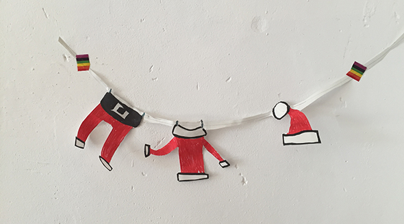 Die Wäsche des Weihnachtsmanns